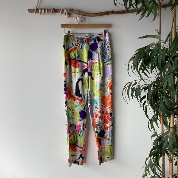 Verge Girl Pants & Jumpsuits Verge Girl Art Deco Abstract Satin